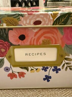 Rifle Paper Co. Floral Recipe Box